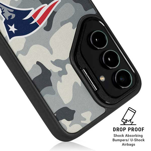 NFL New England Patriots Camo Galaxy S24 FE Kickstand Case